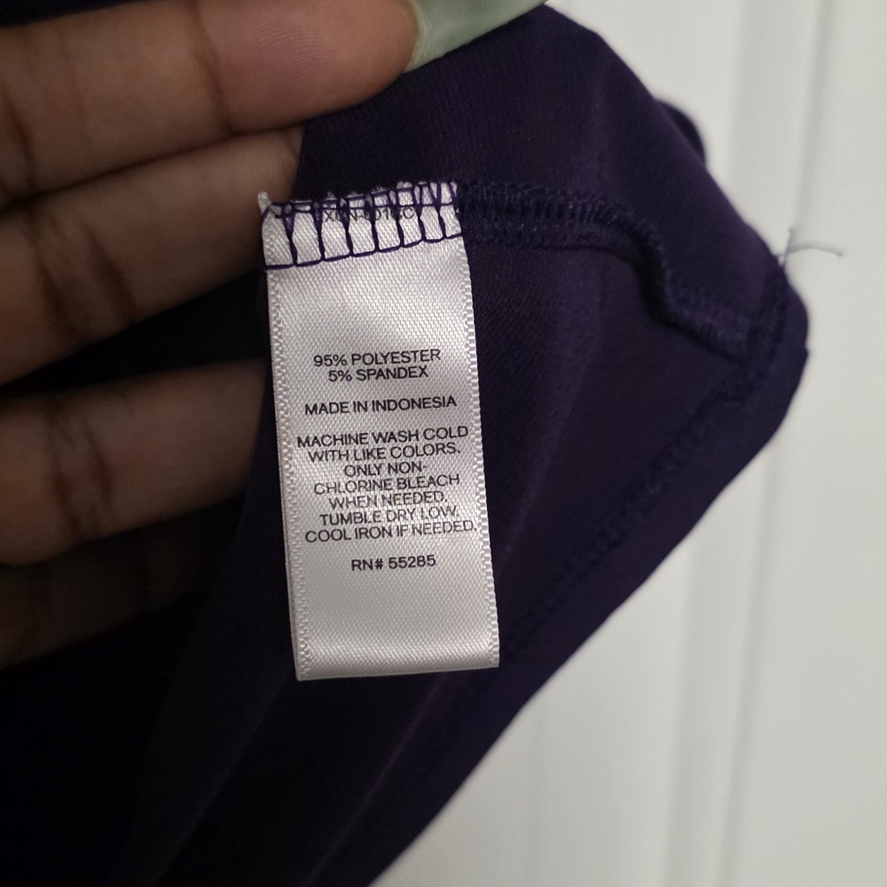 Express Blouse Cold Shoulder Purple S - Picture 3 of 4